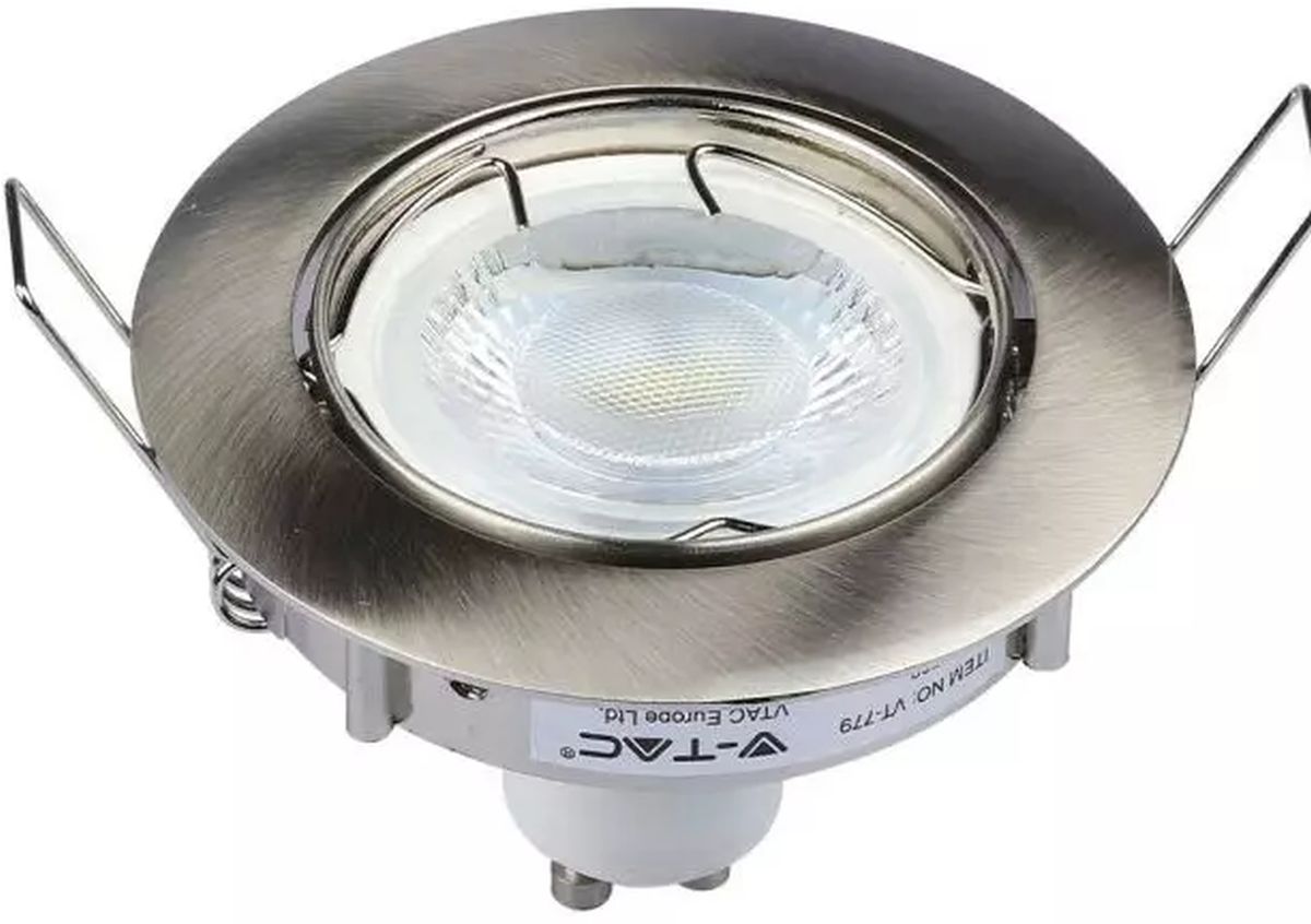 V-TAC lampa do zabudowy satynowy nikiel 3588