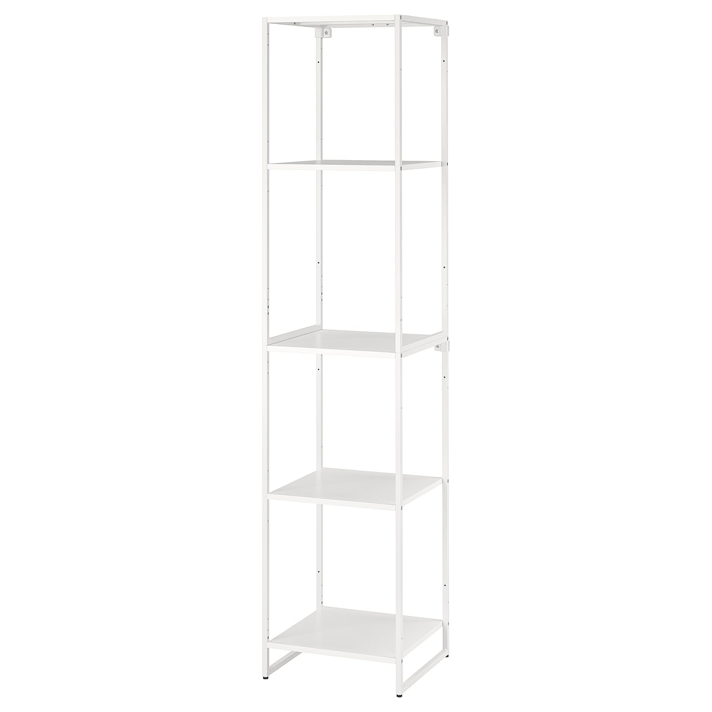 IKEA JOSTEIN regał, do wewnątrz/na zewnątrz/metal biały, 41x40x180 cm