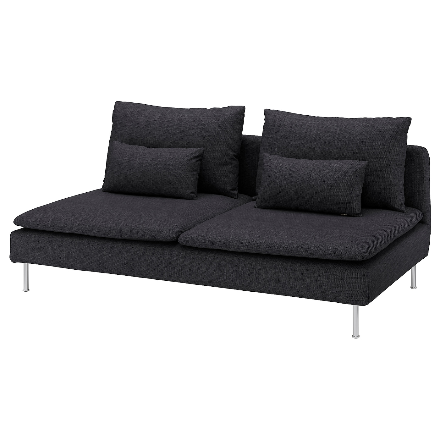 IKEA SÖDERHAMN sekcja 3-osobowa, Hillared antracyt, Szerokość: 186 cm