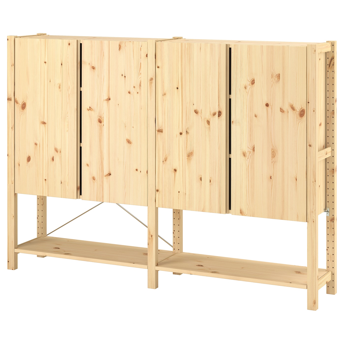 IKEA IVAR 2 sekcje/półki/szafka, sosna, 174x30x124 cm