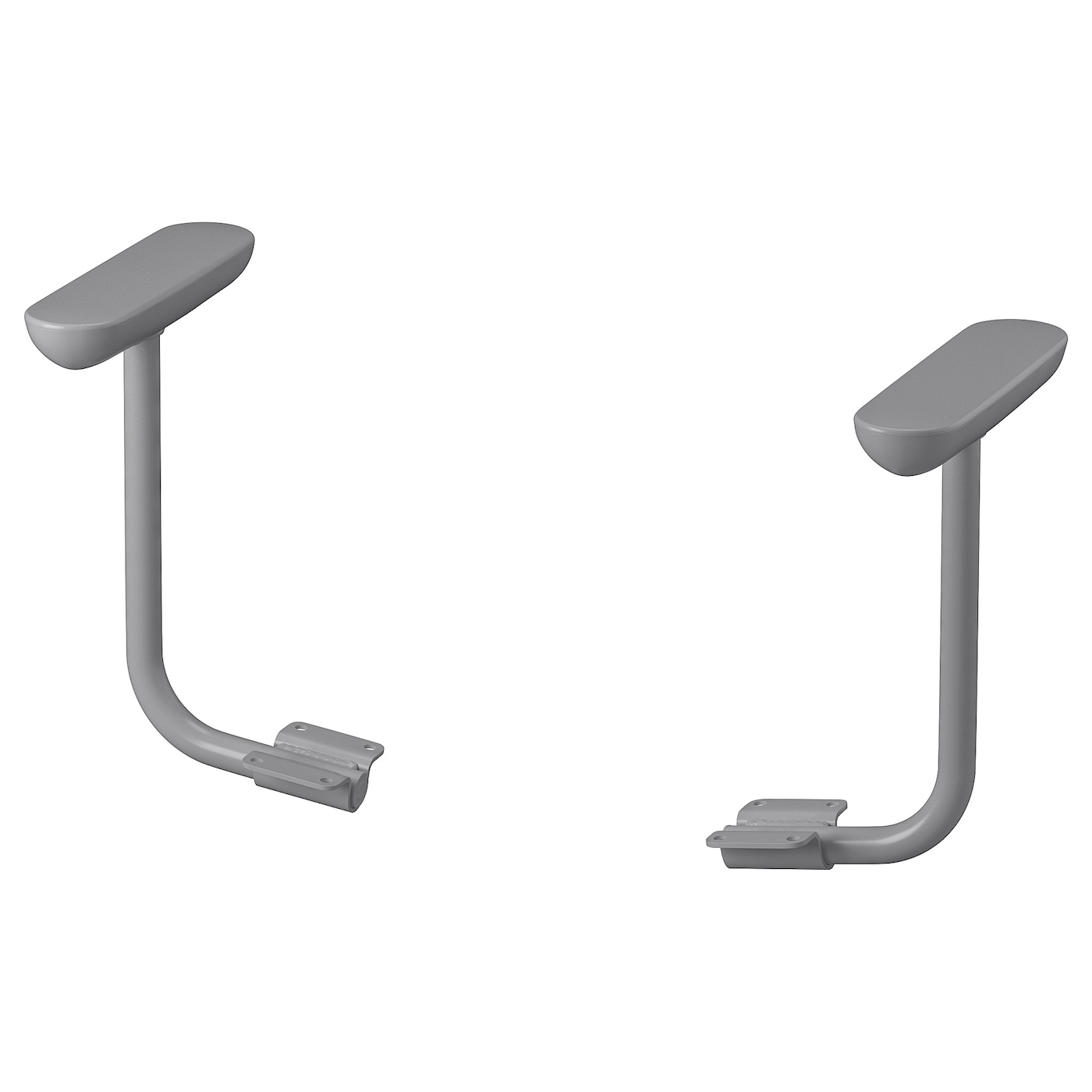 IKEA FLINTAN podłokietniki 2 szt, szary, Głębokość: 23 cm