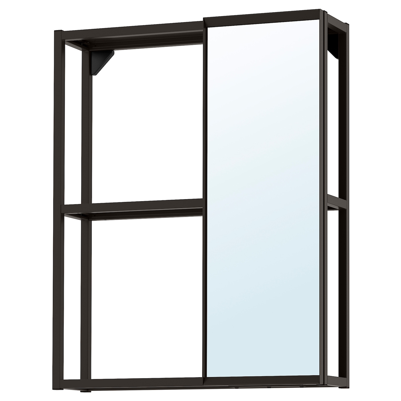 IKEA ENHET szafka z lustrem, antracyt, 60x17x75 cm