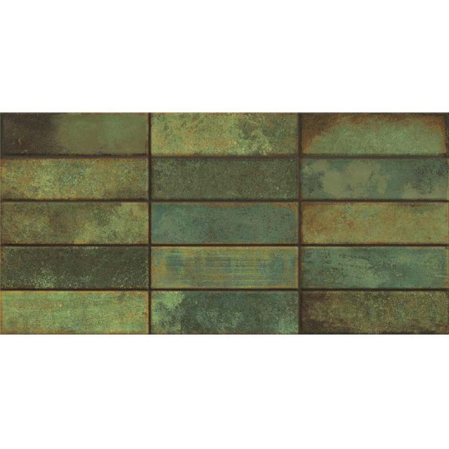 Płytka ścienna TUZZI dark green glossy 29,7x60 gat. II