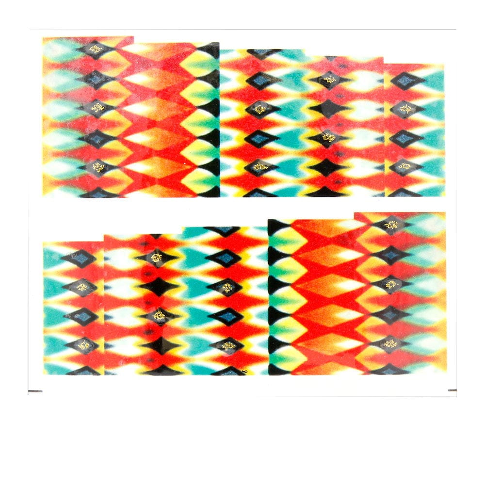 Naklejki wodne do paznokci arkusz 6,5 x 5,5cm na 10 palców yb Nr 1025