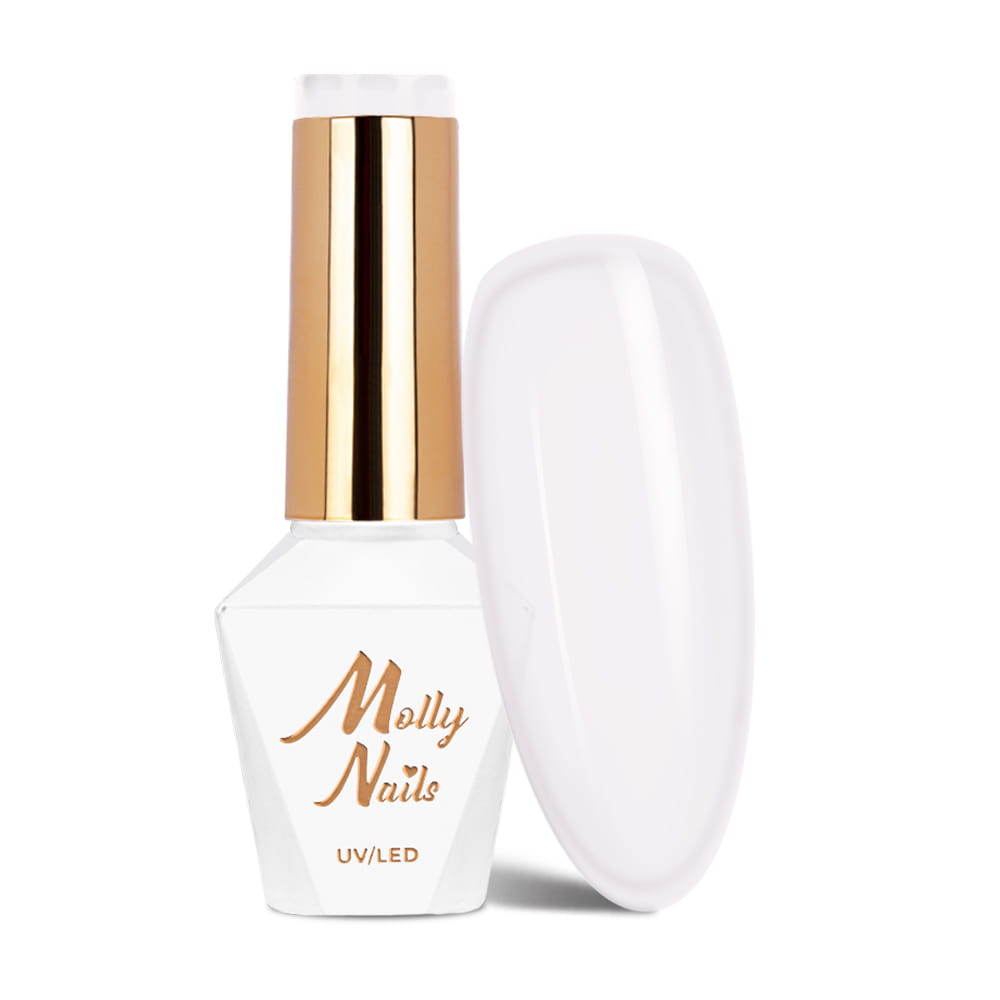 Lakier hybrydowy Molly Nails French Manicure Ice Pink HEMA/Di-HEMA Free 8g Nr 133