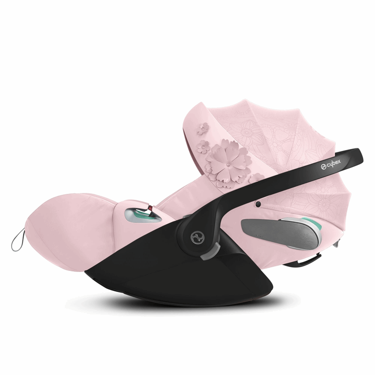 Cybex Cloud Z2 i-Size Premium Collection - fotelik samochodowy dla dzieci od 45 do 87 cm wzrostu, do 13 kg-Simply Flowers Pale Blush