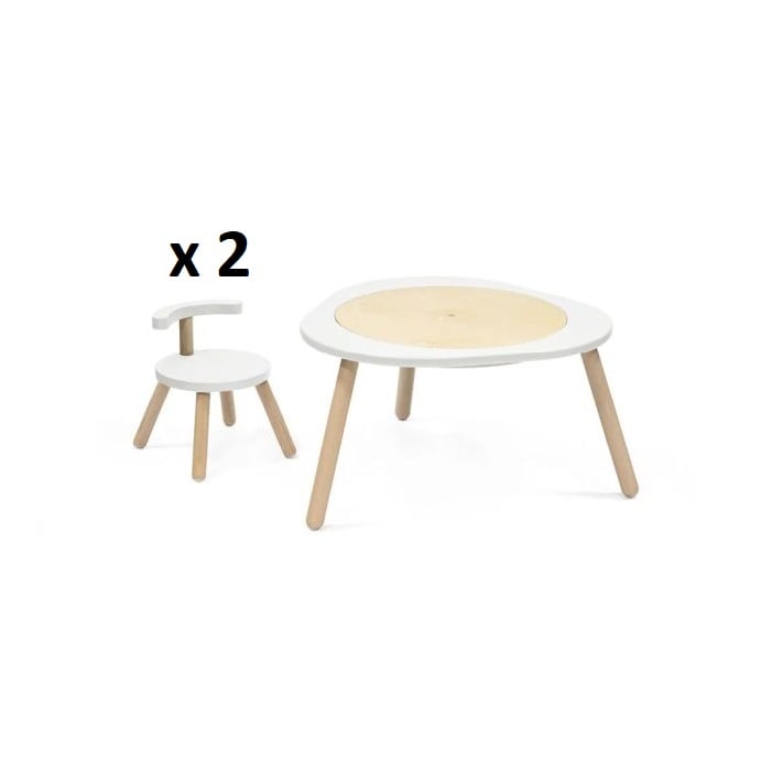 Stokke MuTable V2 - stolik + dwa krzesełka-White
