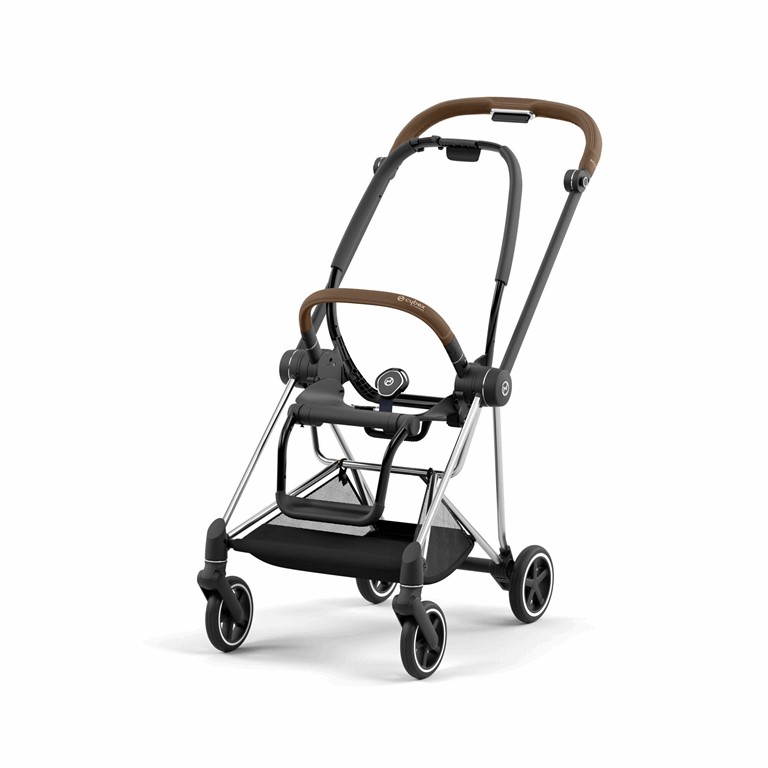 Cybex Stelaż do wózka Mios 3.0 - rama w zestawie ze stelażem siedziska-Chrome z brązową rączką
