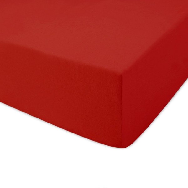 Prześcieradło jersey 140x200 z gumkę wz.D029 ( czerwony)