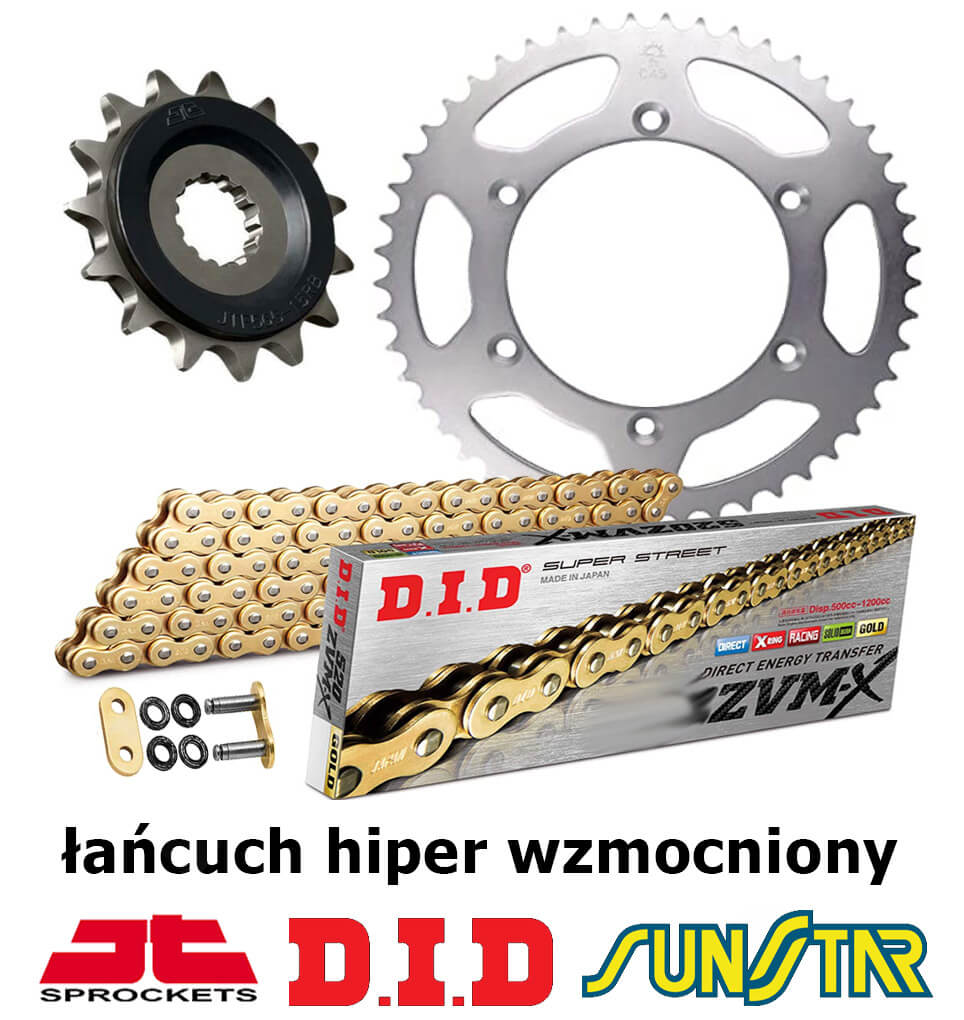 Suzuki Gsx 650F 2008-2016 Zestaw Napędowy Did Hiper Wzmocniony Złoty Suzuki 2015 650 Gsx 650F