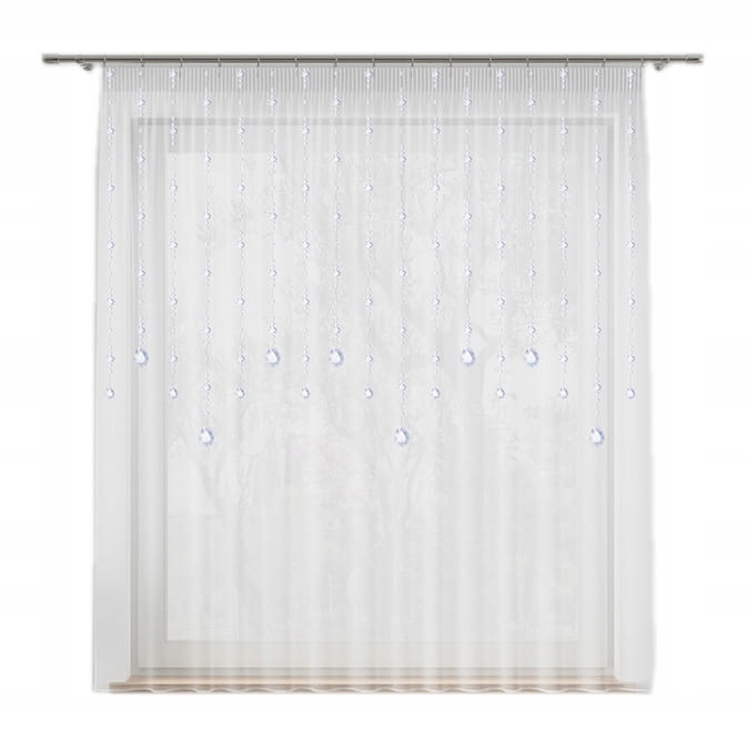 FIRANA GOTOWA Kryształki KRÓTKA wys 150x450cm