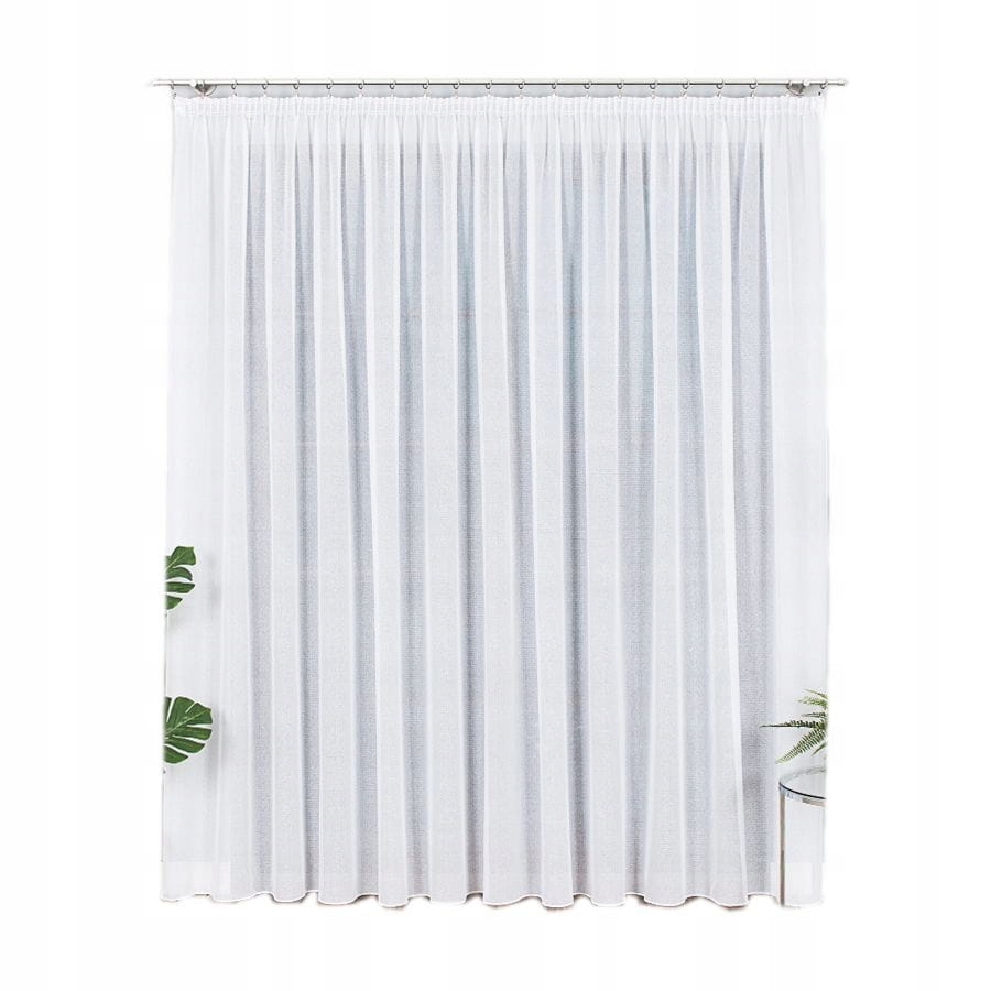 Modna Firana Krótka z woalu sable 75x350 do kuchni