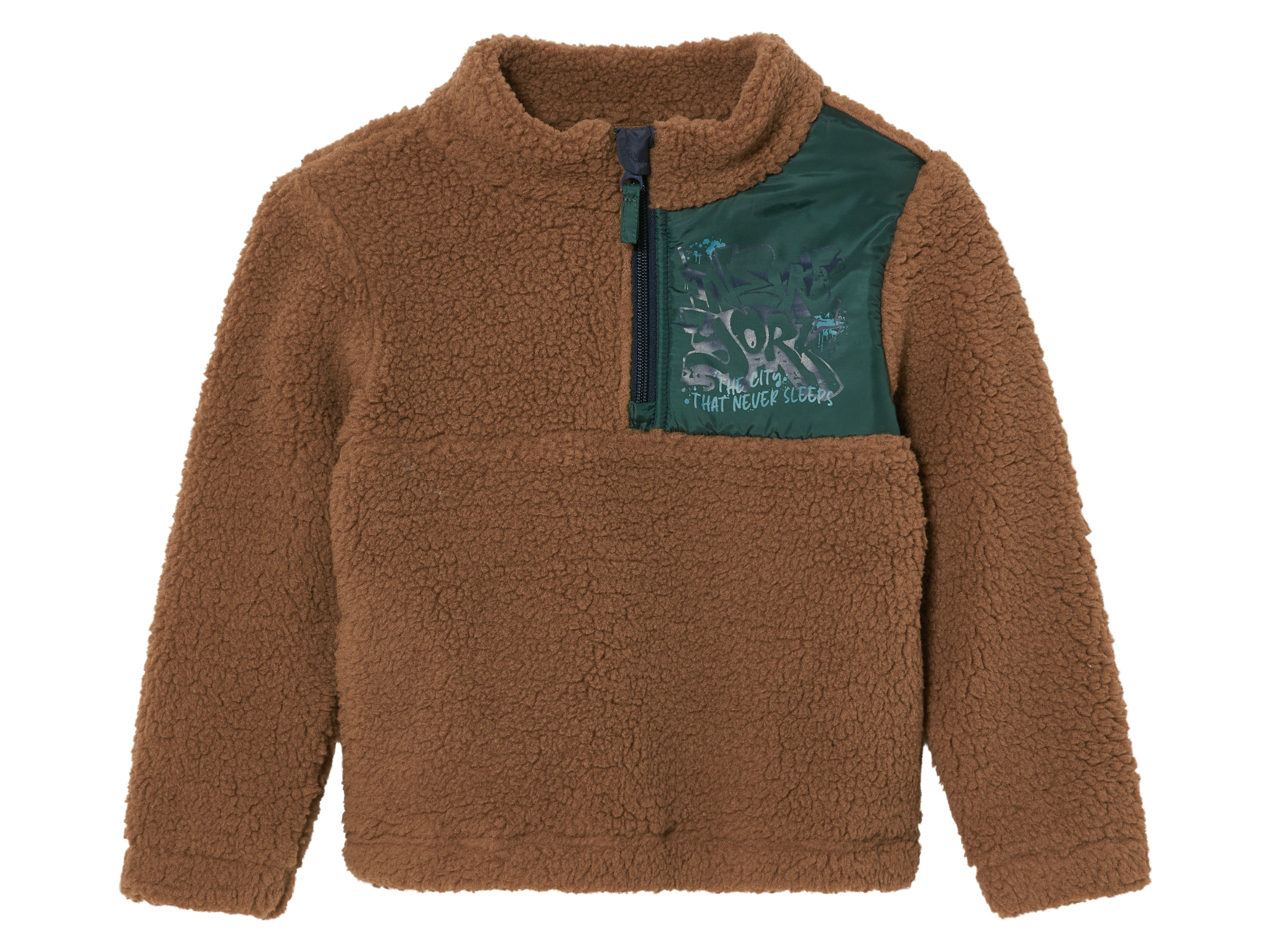 lupilu Sweter polarowy chłopięcy 122/128, Brązowy