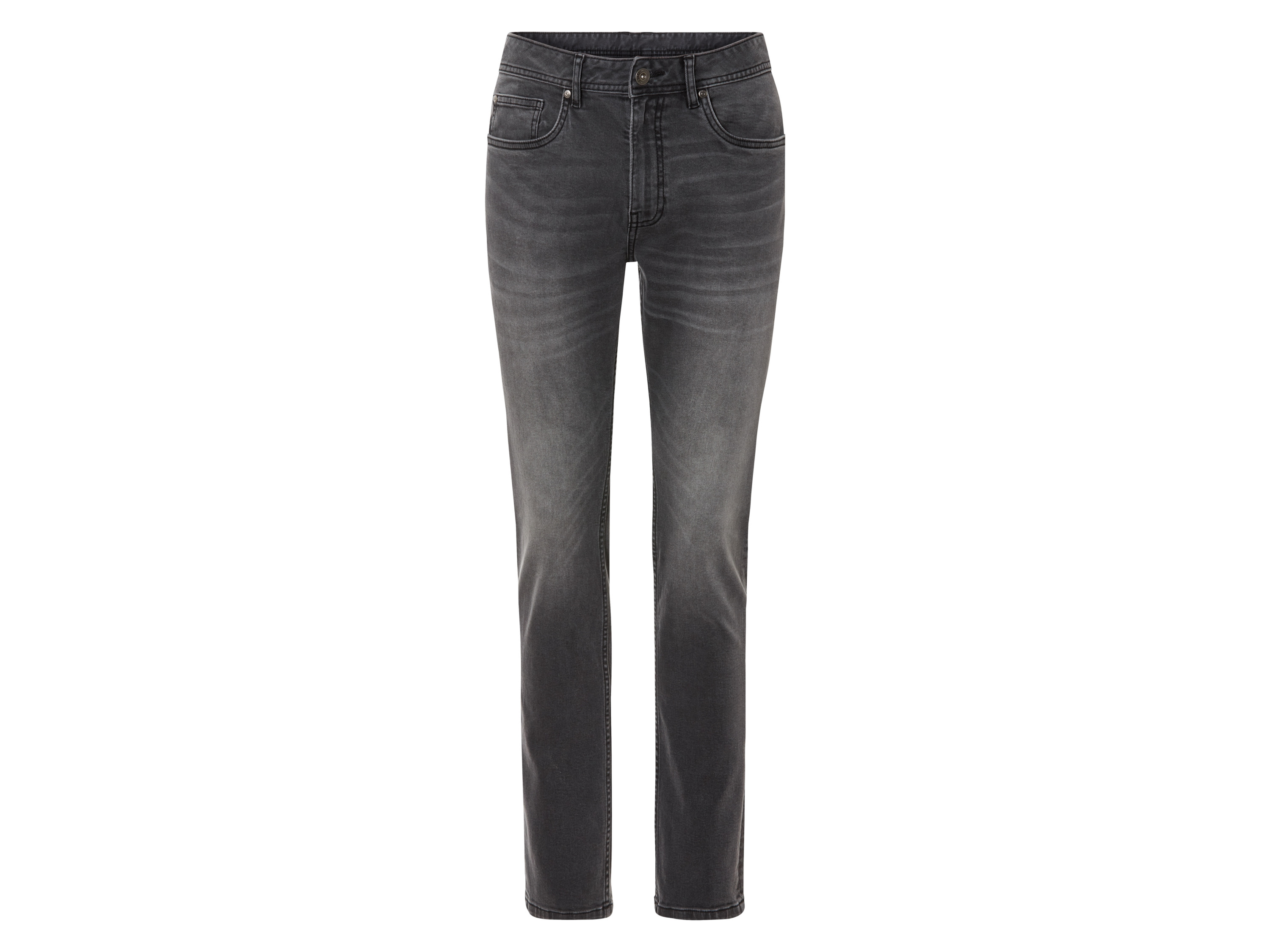 Livergy Jeansy męskie bawełniane Slim Fit 56 40/32, Ciemnoszary