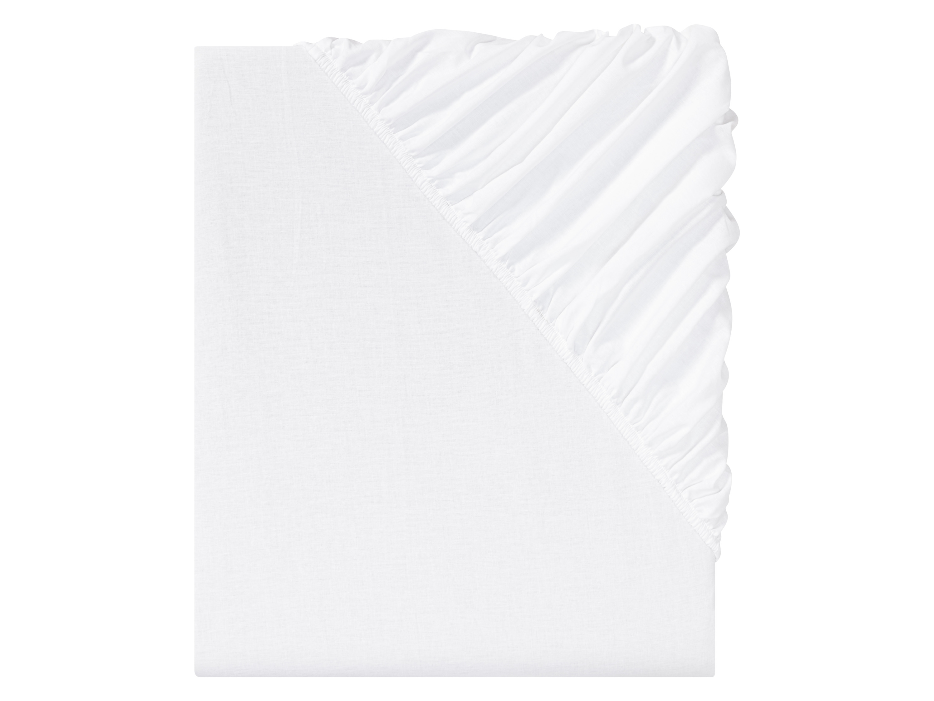 Livarno home Prześcieradło z perkalu, 180-200 x 200 cm Biały