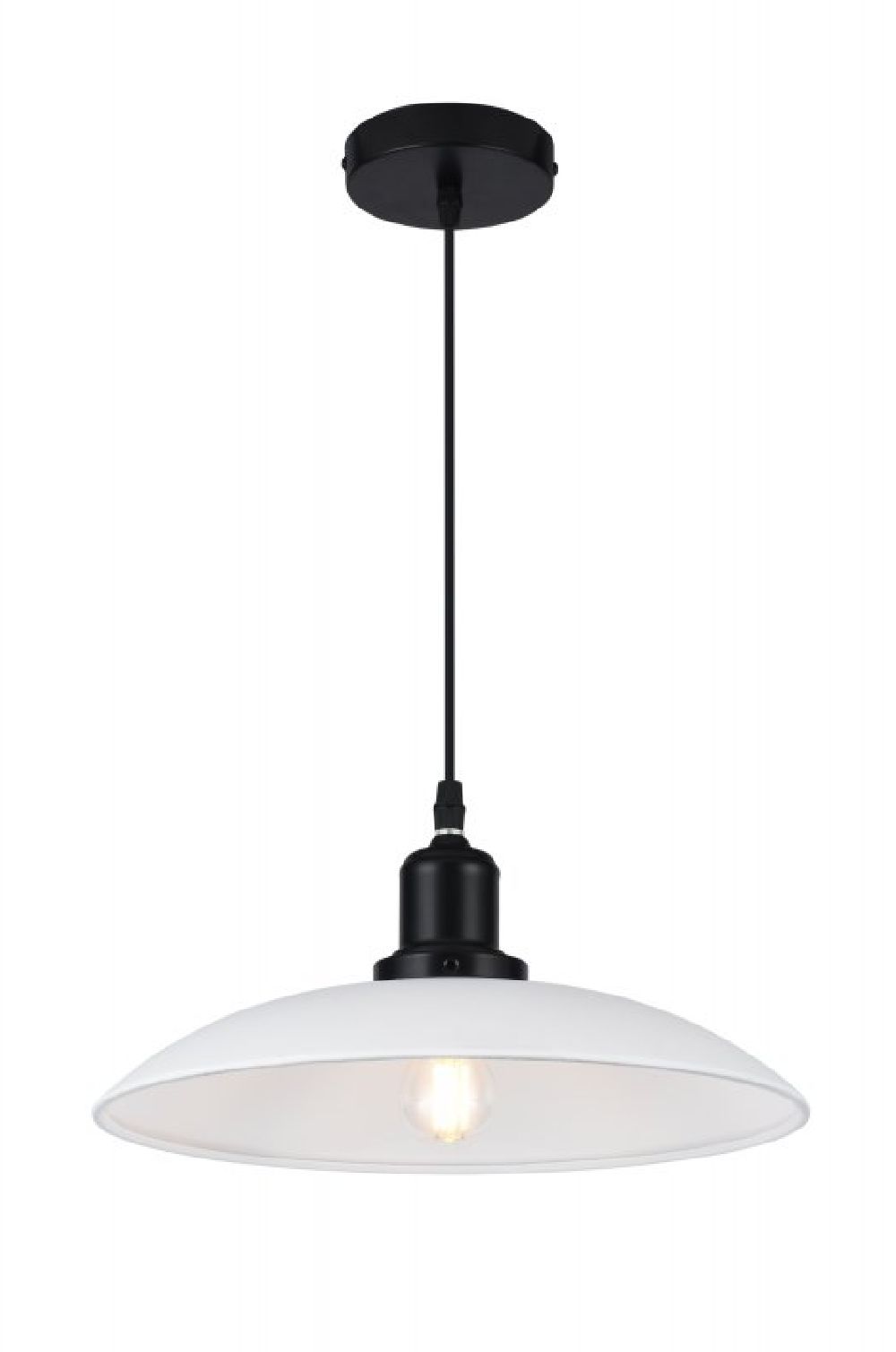 Darmowa Dostawa - Lampa wisząca 1x40 W biała GTV Horizon OSHORI00DEC