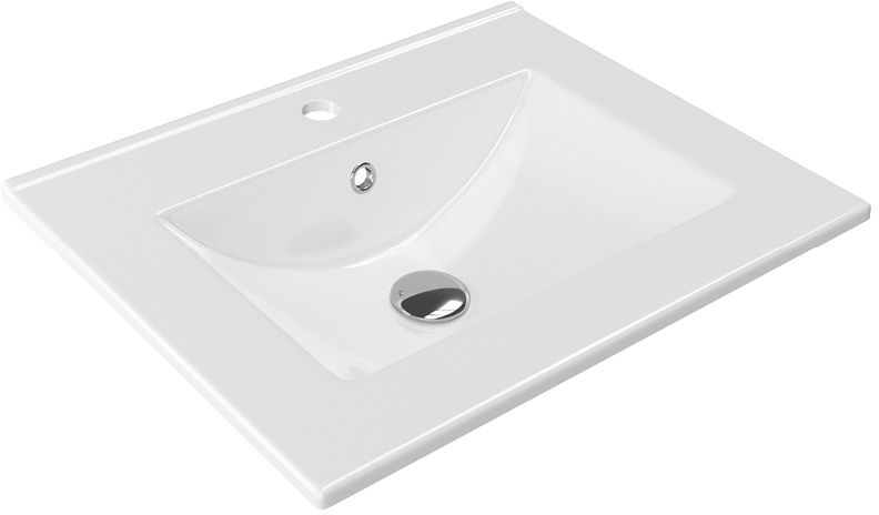 Darmowa Dostawa - Umywalka 61x46.5 cm prostokątna meblowa-wpuszczana biała Excellent As CEEX3617600WH