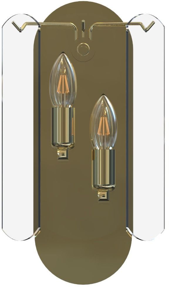 Darmowa Dostawa - Kinkiet 2x40 W przezroczysty-złoty Zuma Line Nira MB35232EGN