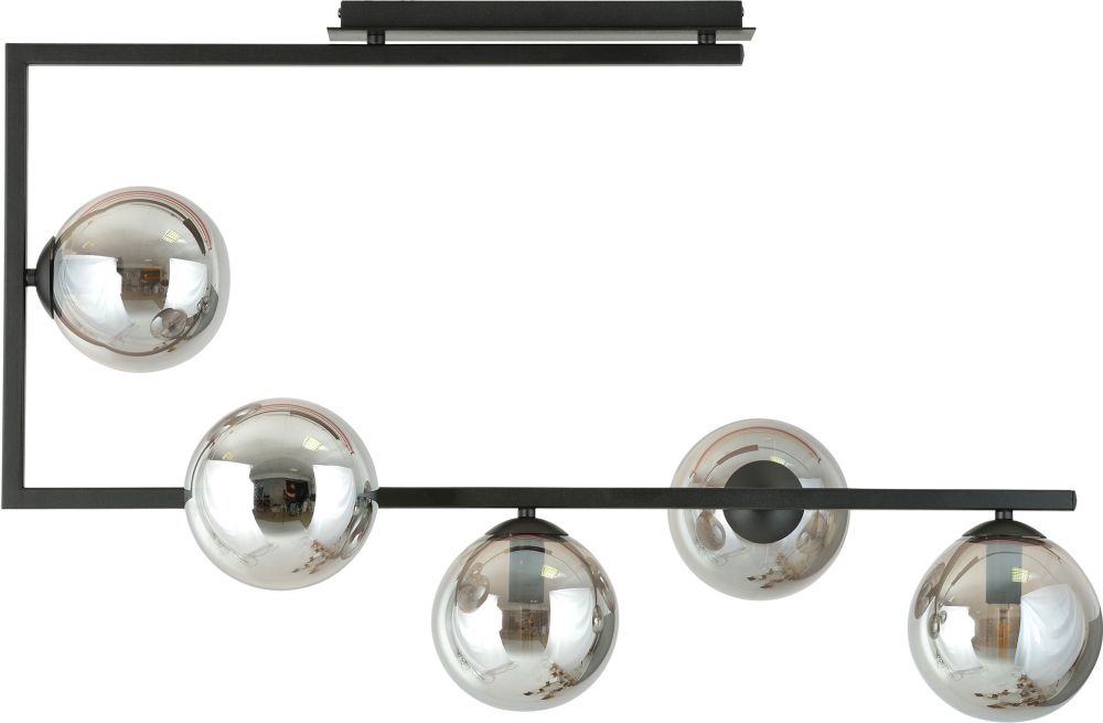 Darmowa Dostawa - Lampa podsufitowa 5x10 W czarny Emibig Soma 12905