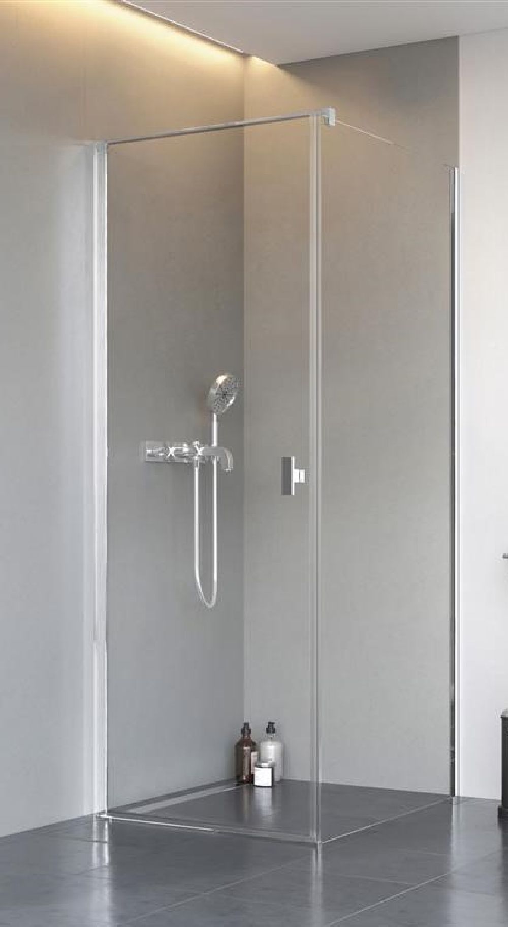 Darmowa Dostawa - Drzwi prysznicowe 100 cm uchylne chrom połysk/szkło przezroczyste Radaway Nes 8 KDJ B 100721000101R