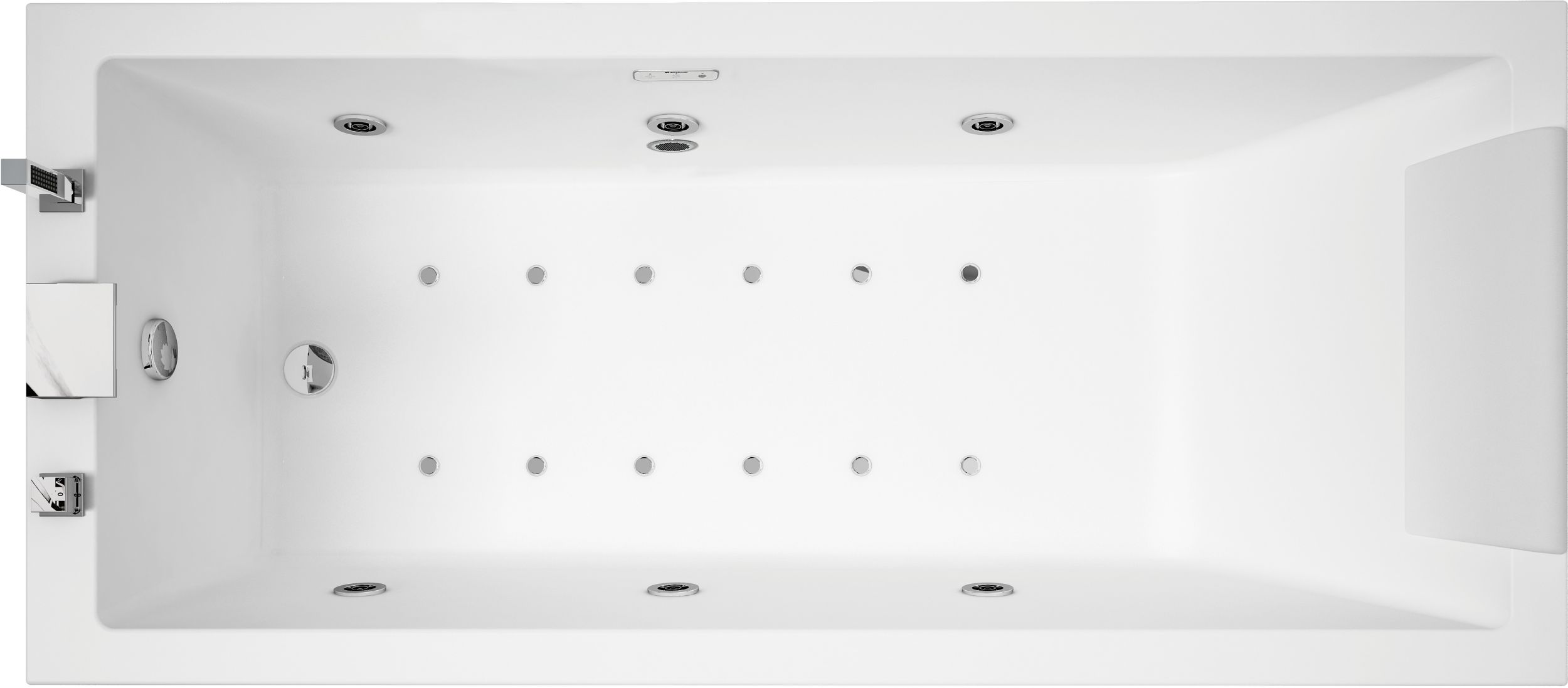 Darmowa Dostawa - Wanna z hydromasażem 170x80 cm prostokątna Novellini Calos C2417080PCA2I