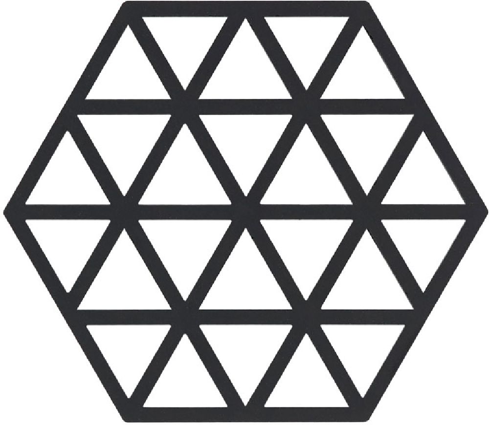 Darmowa Dostawa - Podstawka kuchenna 16x14x1 cm czarny Zone Denmark Triangles 330225