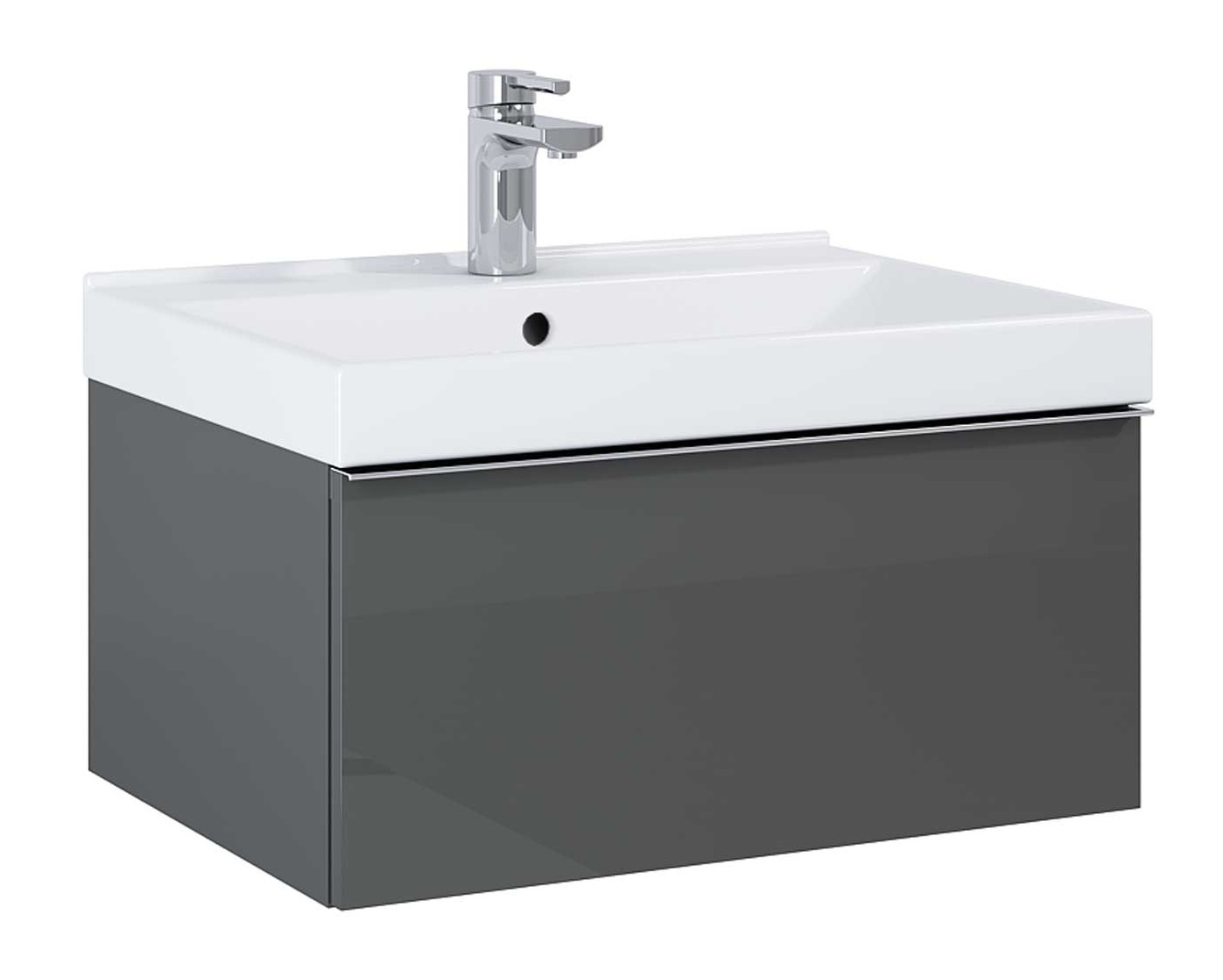 Darmowa Dostawa - Szafka 60x44.9x28.1 cm podumywalkowa wisząca antracyt Elita Look RE010603026610