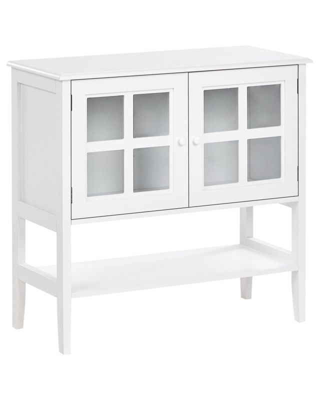 Witryna Z półką Inlet Drewno 80 cm 36 cm Biały 1 szt.