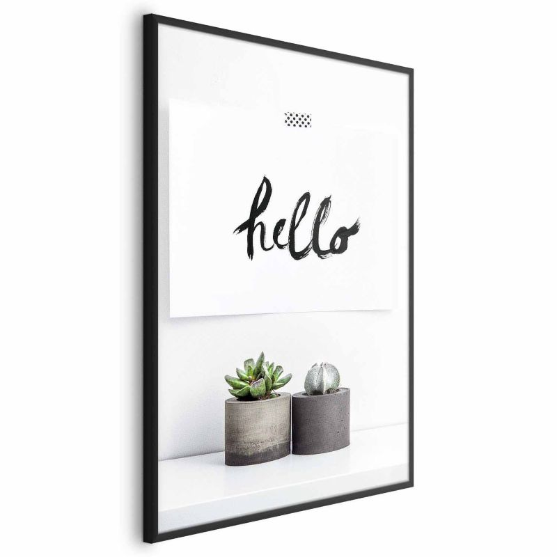 Plakat Artgeist Skandynawski dom 60x90 cm z ramą czarną 1 szt