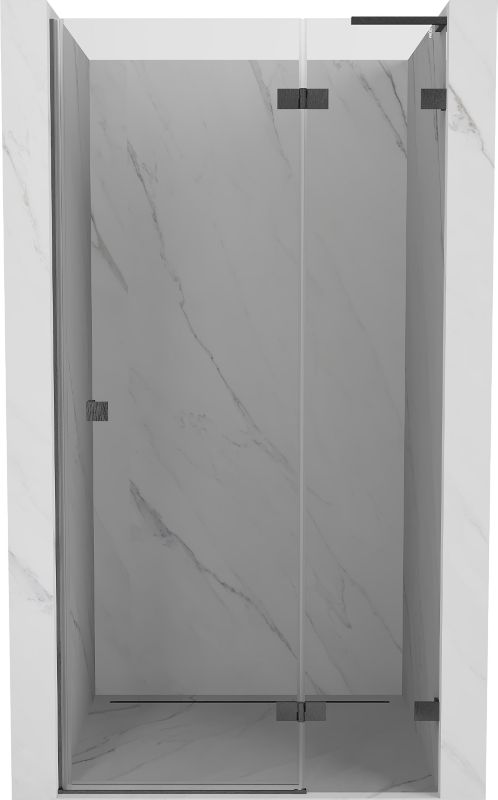 Drzwi prysznicowe uchylne Mexen Lunar L gun gray 100x200 cm 1 szt.