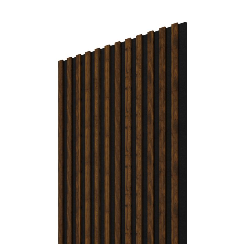 Lamel ścienny Stegu Linea ACOUSTIC PROline 240 x 60,5 cm hazelnut / czarny - 1szt.