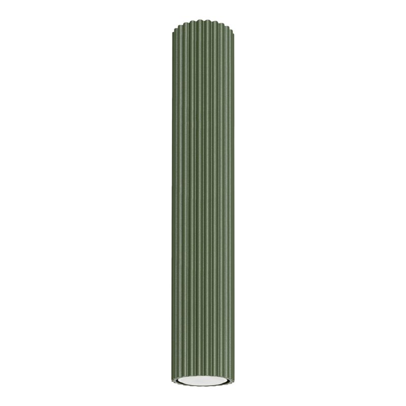 Plafon Sollux Lighting KARBON 40 zielony oliwkowy 1 szt.