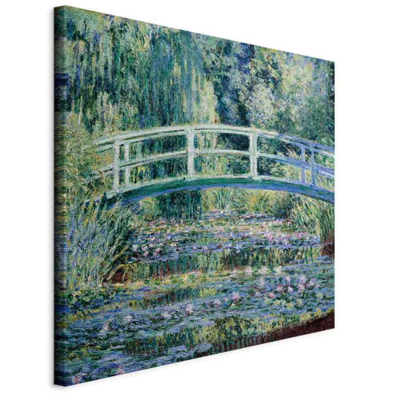 Obraz Artgeist Mostek w Giverny 40 x 40 cm flizelina 1 szt