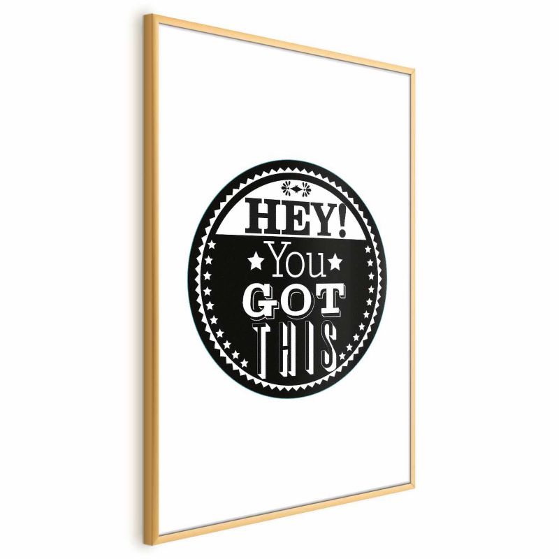 Plakat Artgeist You got this 40x60 cm z ramą złotą 1 szt