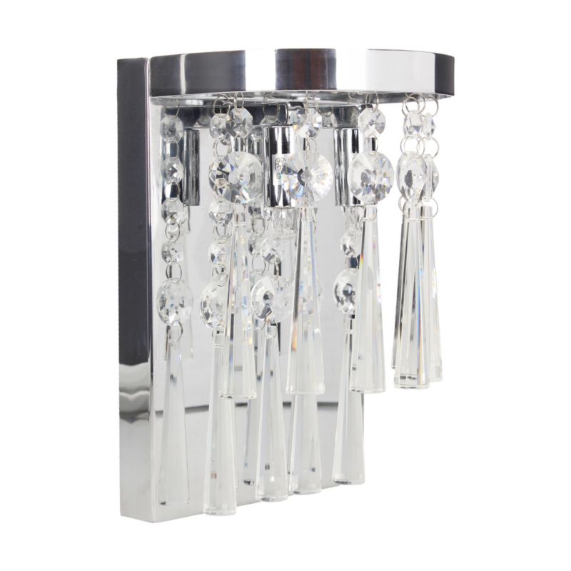 Kinkiet SPOT Light 2xG9 Max.3W Eleganckie Połączenie Chromu i Transparentnego Kryształu, Polski Producent 1szt.