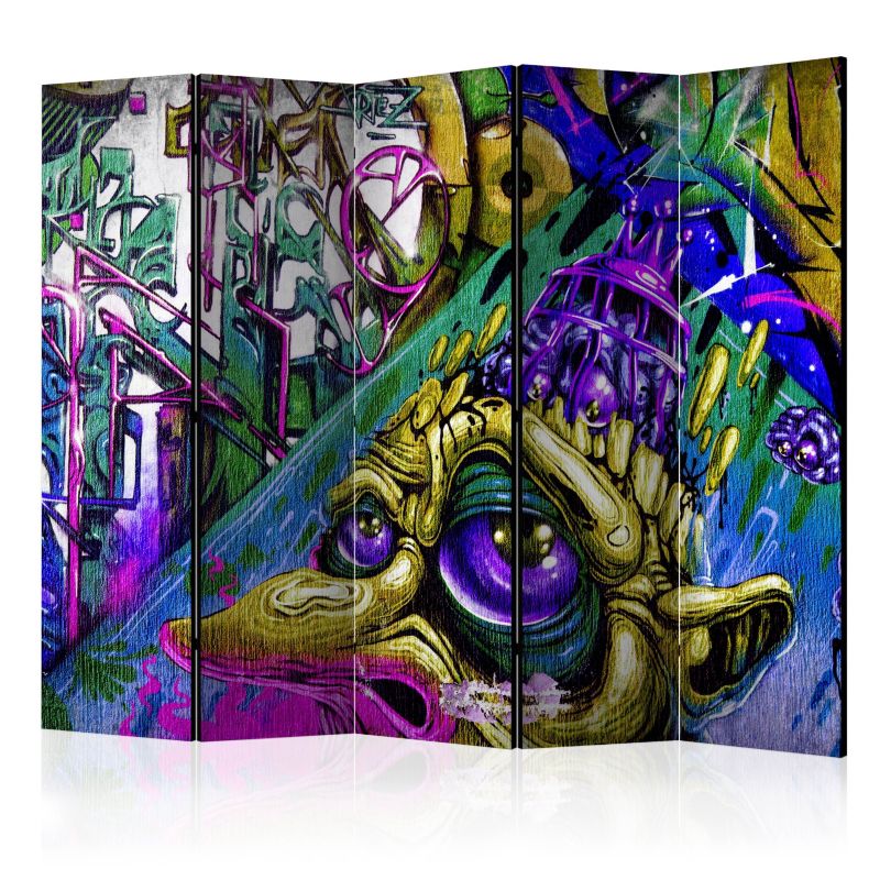 Parawan akustyczny Artgeist Street art 225x172 cm Street art 1 szt