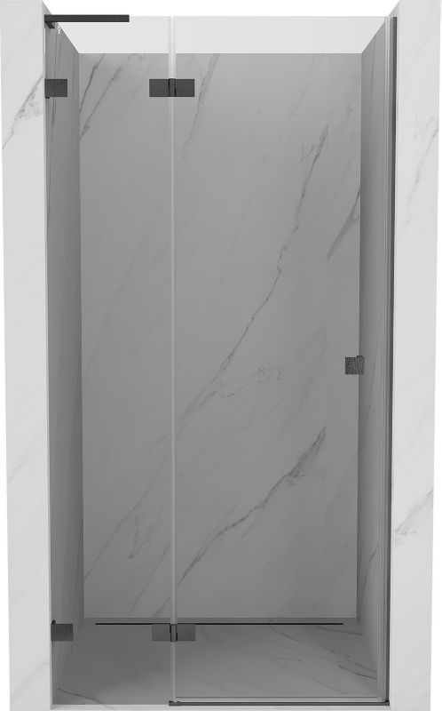Drzwi uchylne Mexen Lunar L transparent gun gray 115x200 cm 1 szt.