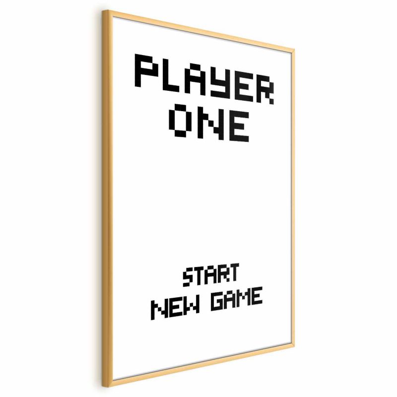 Plakat Artgeist New game 60x90 cm z ramą złotą 1 szt
