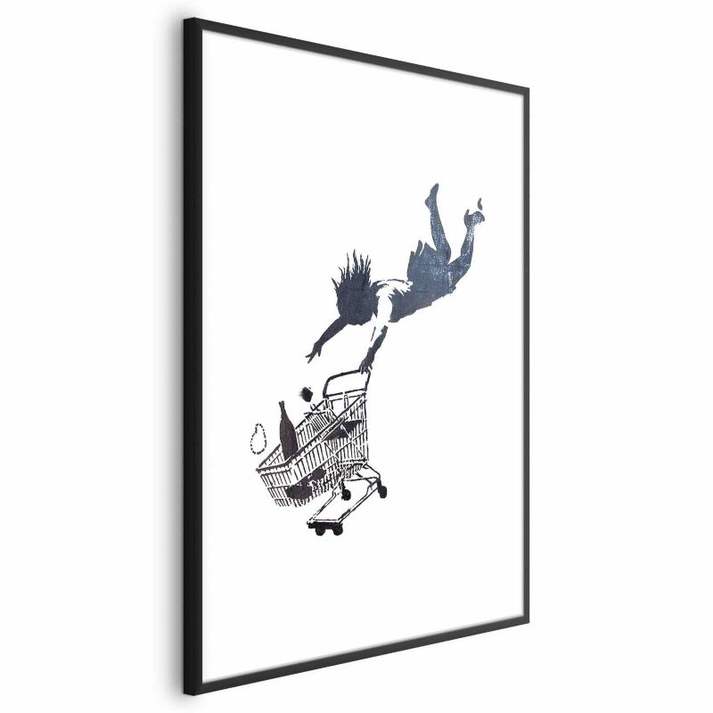 Plakat Artgeist Szał zakupów 40x60 cm z ramą czarną 1 szt