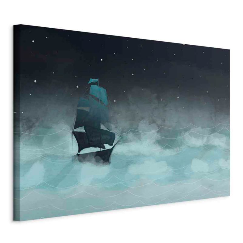 Obraz Artgeist Nocne fale 90 x 60 cm płótno włoskie 1 szt