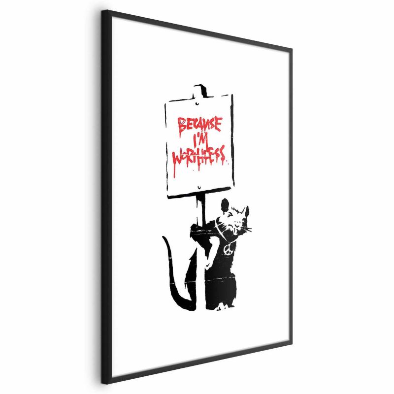 Plakat Artgeist Worthless 60x90 cm z ramą czarną 1 szt