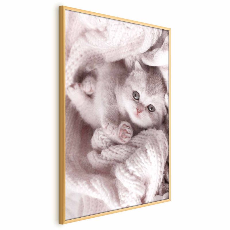 Plakat Artgeist Miłośnik wypoczynku 21x30 cm z ramą złotą 1 szt