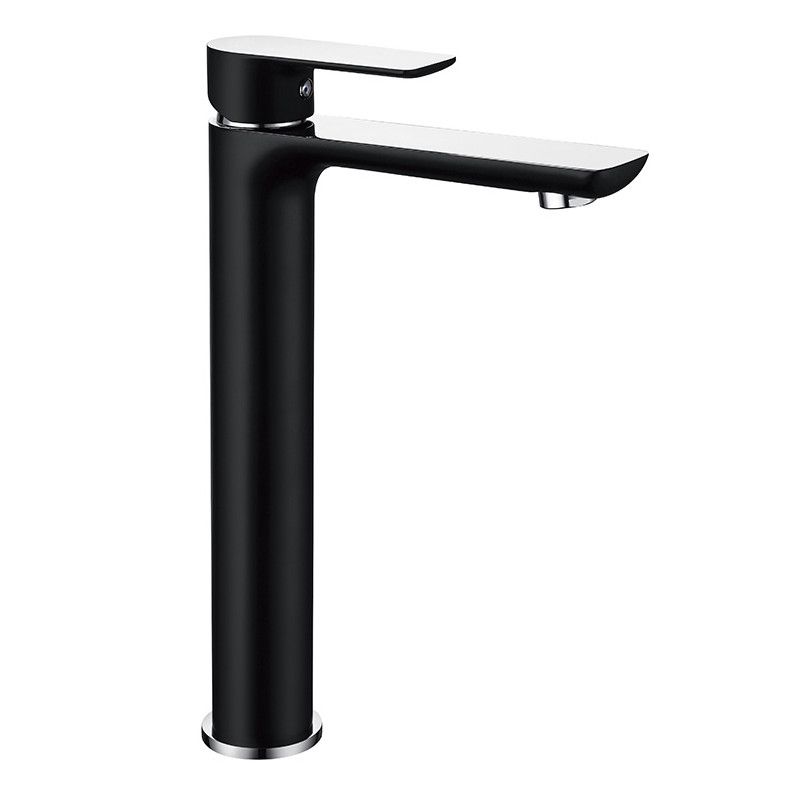 Bateria umywalkowa stojąca Mexen Alfa czarny/chrom 29 cm 1 szt.