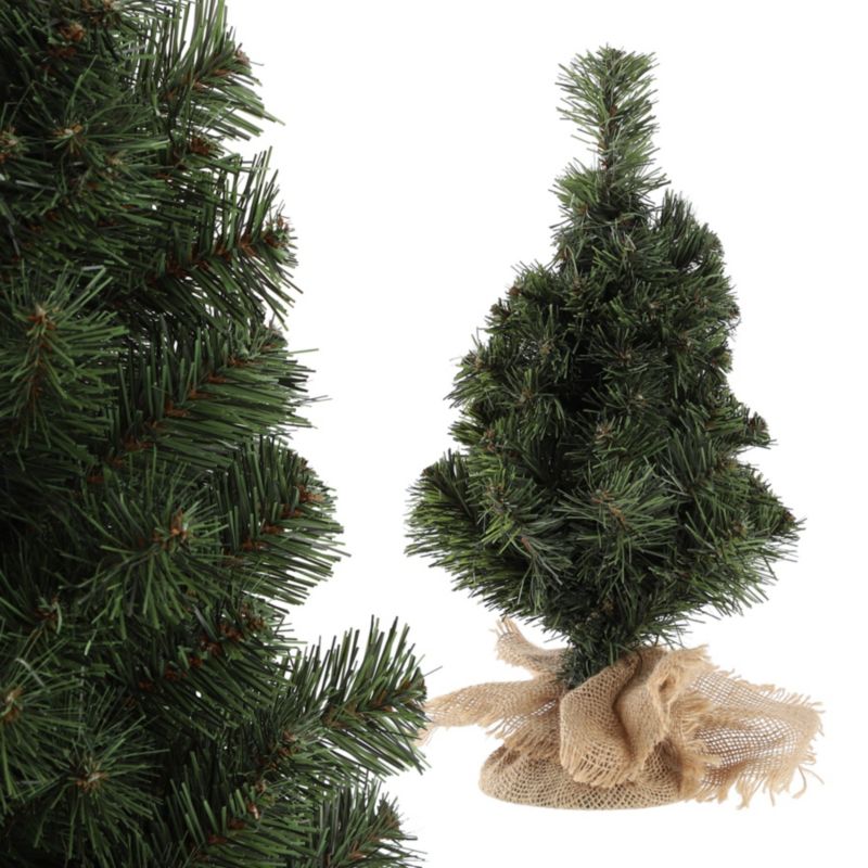KADAX Choinka sztuczna mała Ozdobna 60 cm Zielona Juta 1szt.