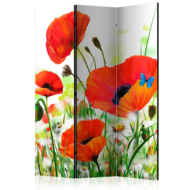 Parawan dwustronny Artgeist Kwiaty 135x172 cm Kwiaty 1 szt