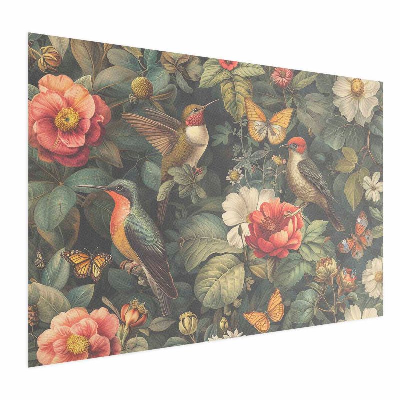 Plakat Artgeist Kwiaty i motyle 30x21 cm bez ramy 1 szt