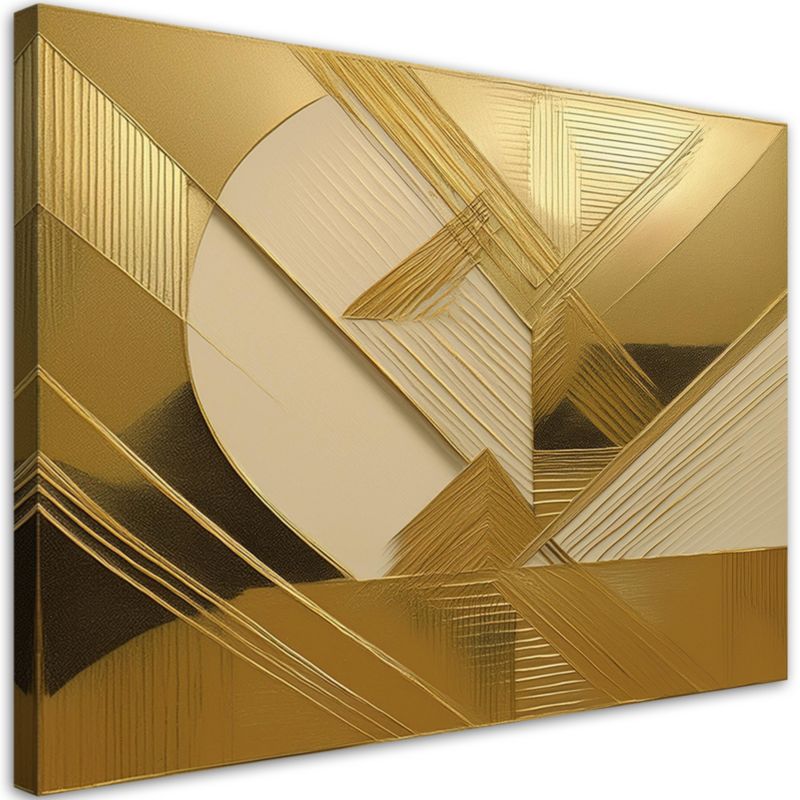 Obraz do salonu Feeby Złota Abstrakcja Glamour Loft 100x70 cm 1szt