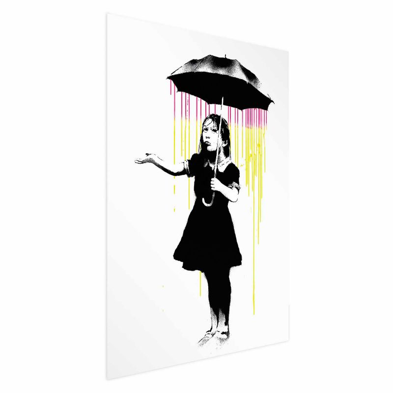 Plakat Artgeist Dziewczynka z parasolką 29,7x42 cm bez ramy 1 szt