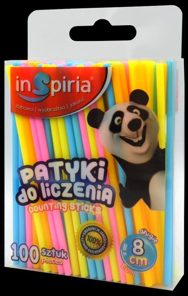 PATYCZKI DO LICZENIA 100SZT PASTEL