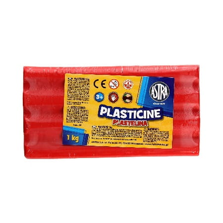 PLASTELINA ASTRA 1KG CZERWONA